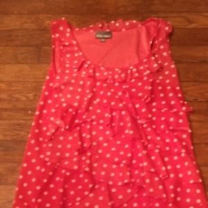 Ruffled baby doll blouse